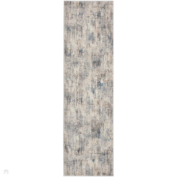 Calvin Klein CK022 Infinity IFN03 Modern Abstract Grid Distressed Shimmer Hi-Low Textured Polyester Low Profile Short Pile Stone Grey/Ivory/Beige/Taupe/Charcoal Grey/Midnight Blue/Cream Runner-Calvin Klein-Rug Love - The Most Loved Rug Store